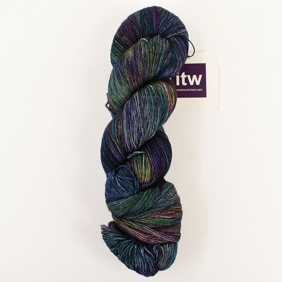 Into the Whirled Pakokku Sock Yarn 4-Ply SW Merino Nylon 460 Yds Radioactive - Picture 1 of 4